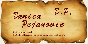 Danica Pejanović vizit kartica